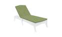 Ledge Lounger Legacy Chaise — White Base-T16-47 Lime Fabric