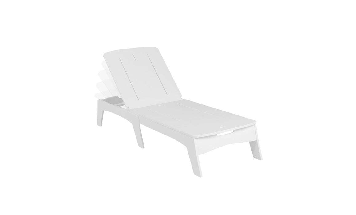 Ledge Lounger Mainstay Chaise — White Base-4634 White Fabric