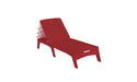 Ledge Lounger Mainstay Chaise — Red Base-4634 White Fabric
