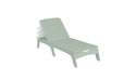 Ledge Lounger Mainstay Chaise — Sage Green Base-4634 White Fabric