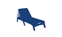 Ledge Lounger Mainstay Chaise — Navy Base-4634 White Fabric