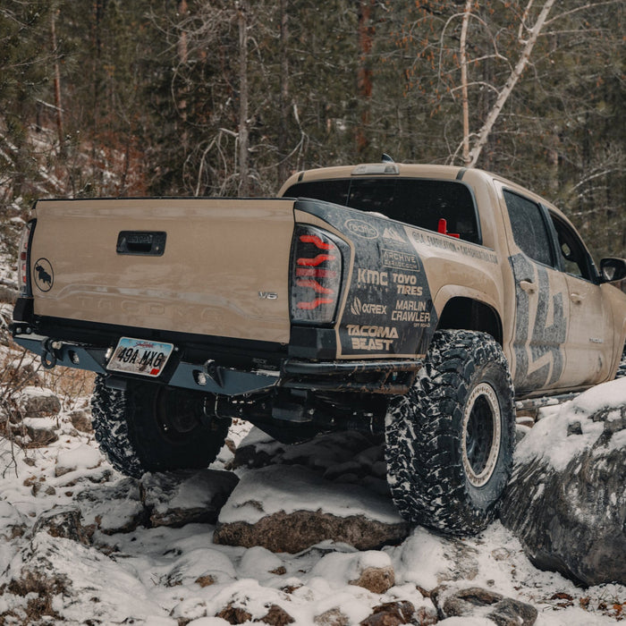 C4 Fabrication 2016-2023 Toyota Tacoma Rock Runner High Clearance Rear Bumper – image 7 of 13