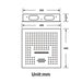 16" LED Chrome/Matte Black/Brushed Gold/Nickel Shower Head with 3-Way Thermostatic Valve, LED Display, 6 Body Jets - top view