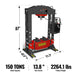 150 Ton H-Frame Electric Hydraulic Shop Press with Double-Acting Cylin — angle view
