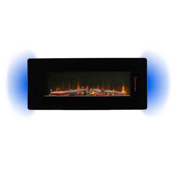 Winslow 42-Inch Wall-Mount/Tabletop Linear Electric Fireplace in Black (SWM4220) - angle view