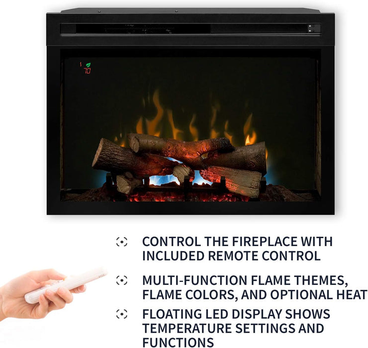 Dimplex 33-In Multi-Fire XD Plug-In Electric Fireplace Insert (PF3033HL) Dimplex