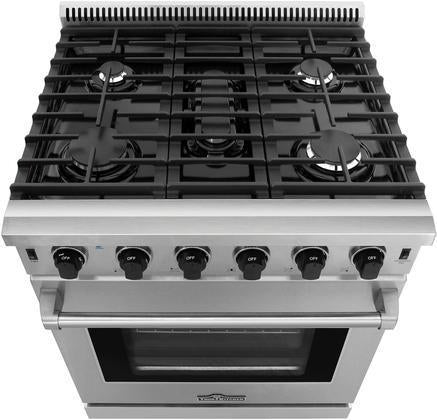 Thor Kitchen 30 in. 4.55 cu. ft. Professional Propane Gas Range in Stainless Steel, LRG3001ULP Thor Kitchen