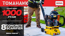 Tomahawk Power 8” Gas Concrete Scarifier Planer Grinder with 5.5 HP Honda Engine Blade Bundle - Detail View 2