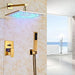 Cascada Showers 8" Rainfall LED Shower Set Double-Function Valve - Main Product Image