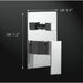 Cascada Showers 8" Rainfall LED Shower Set Double-Function Valve - Detail View 3