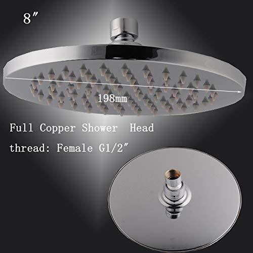 Cascada Showers 8" Round Multi Color LED Rain Shower Head - Detail View 3