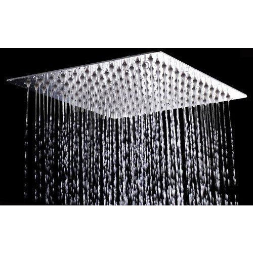 Cascada Showers 8" Square Rainfall LED Shower Head, include Shower Arm - Product Image 12