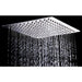 Cascada Showers 8" Square Rainfall LED Shower Head, include Shower Arm - Product Image 12
