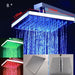 Cascada Showers 8" Square Rainfall LED Shower Head - Main Product Image