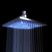 Cascada Showers 8" Square Rainfall LED Shower Head - Detail View 2