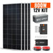 Green Vista Living Rich Solar - 800 Watt Complete Solar Kit - Side View