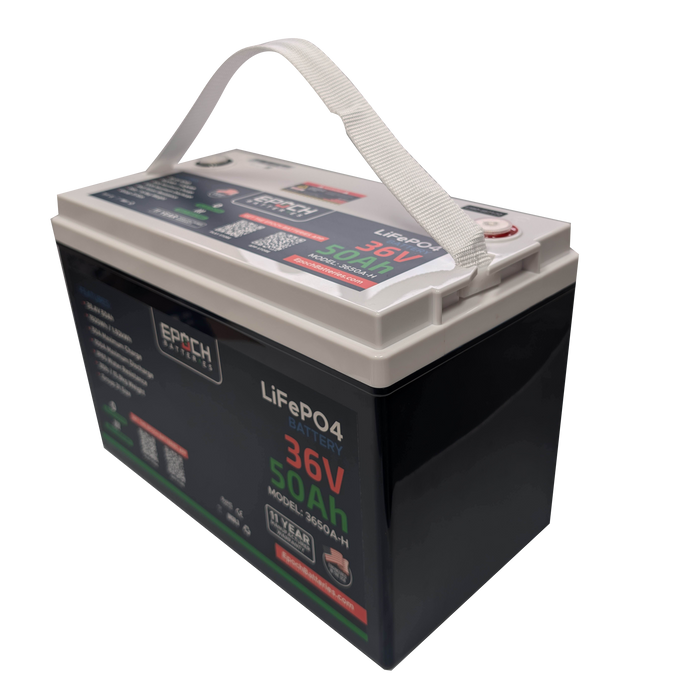 Epoch 36V 50Ah Essential Series LiFePO4 battery — installation example