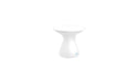 Ledge Lounger Autograph Standard Side Table — White Base-White Lid