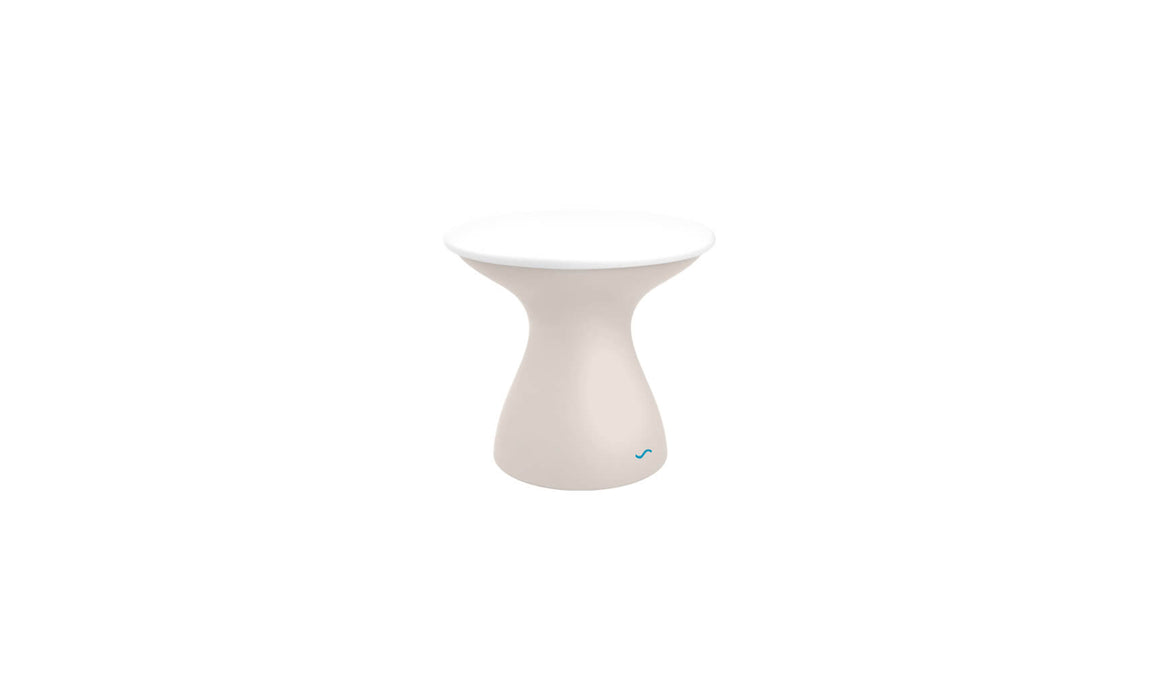 Ledge Lounger Autograph Standard Side Table — Cloud Base-White Lid