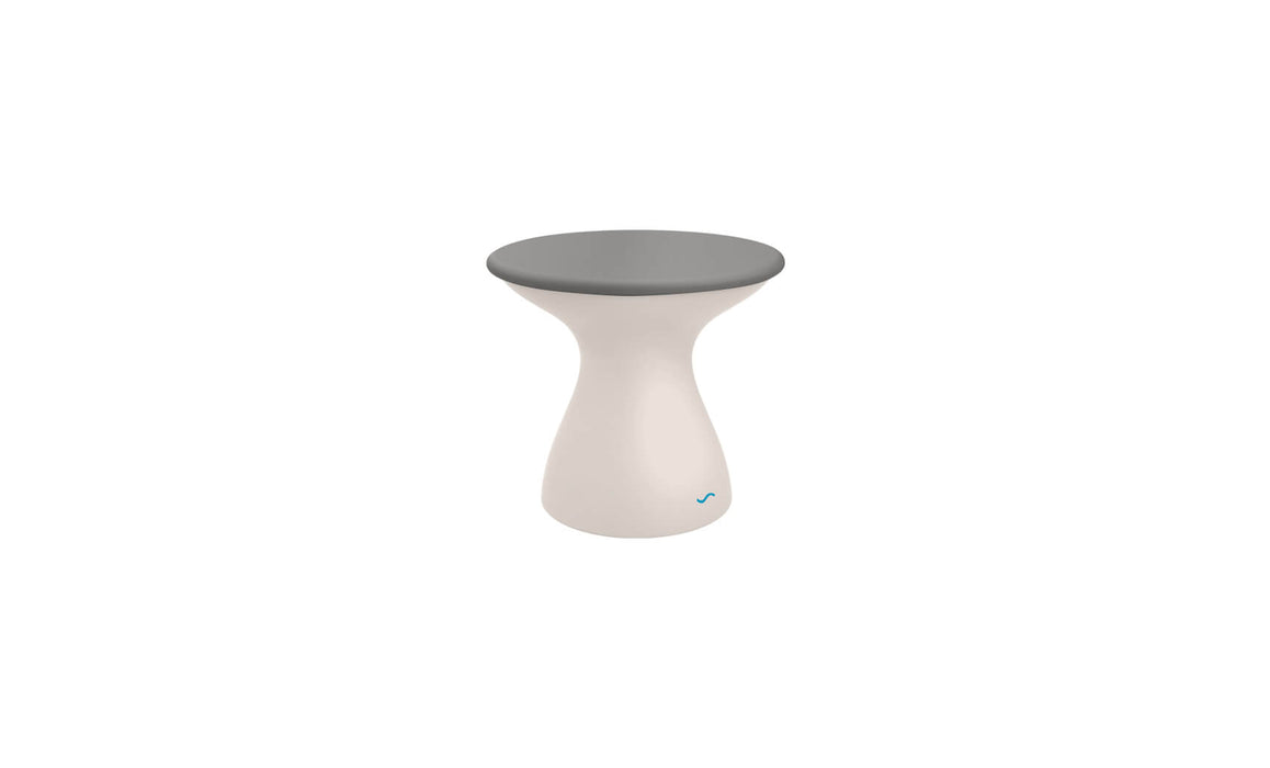 Ledge Lounger Autograph Standard Side Table — Cloud Base-Gray Lid
