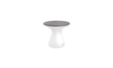 Ledge Lounger Autograph Standard Side Table — White Base-Gray Lid