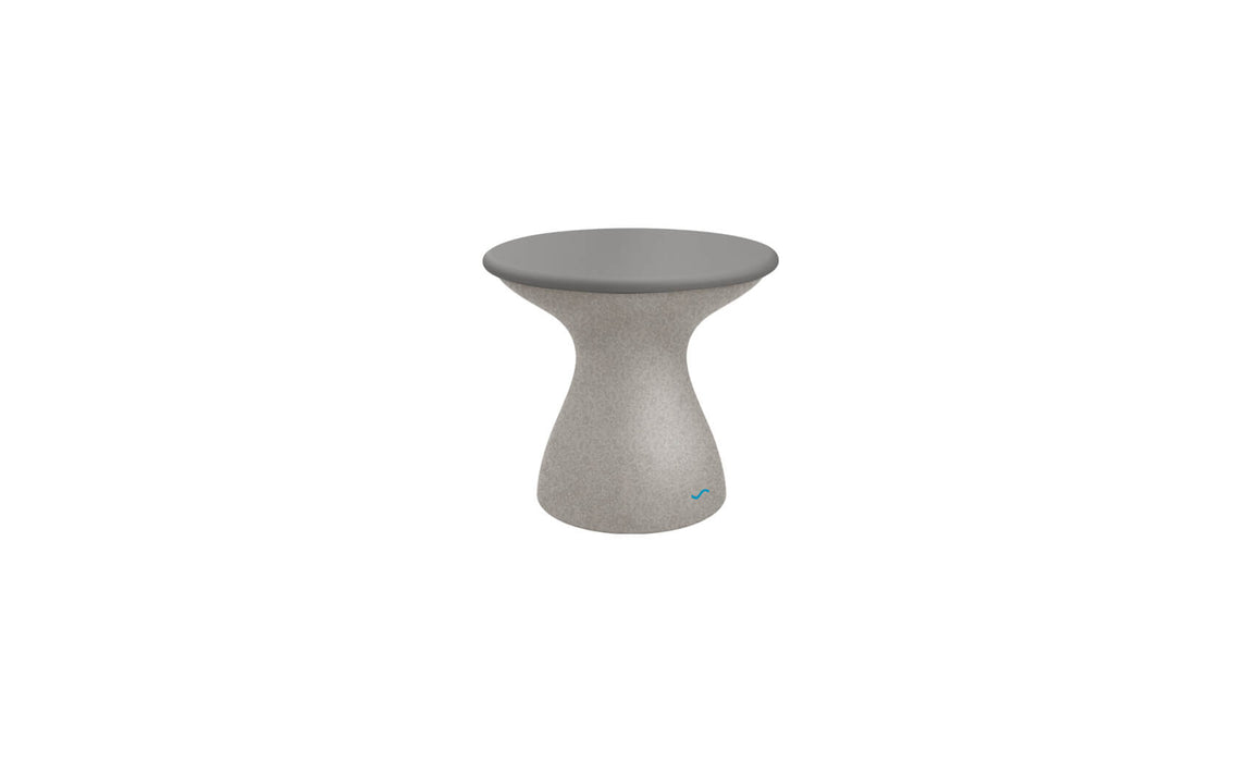 Ledge Lounger Autograph Standard Side Table — Sandstone Base-Gray Lid