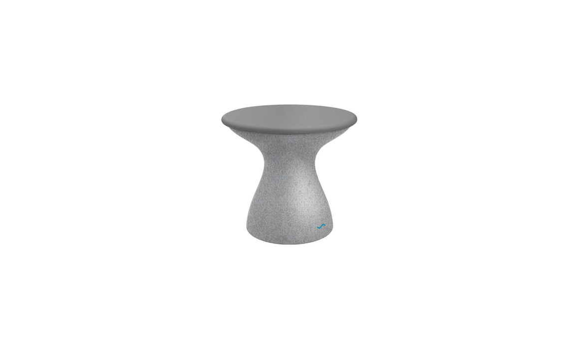 Ledge Lounger Autograph Standard Side Table — Granite Gray Base-Gray Lid