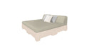 Ledge Lounger Affinity Sunbed with Back Cushion — Cloud Base-4630 Cadet Grey Fabric