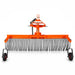84" Offset Landscape Rake with Bolt-on Wheels & 42 Tines 3 Point Hitch Tractor Attachment, LRA84W