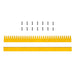 ( 1 Pack / 2 Pcs ) Blade & Comb for 84" Skid Steer Land Plane (for SKU: 201031)