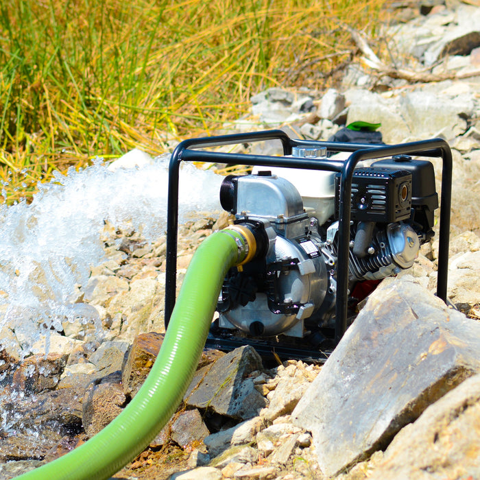 Tomahawk Power 2 Inch Trash Water Pump 164 GPM 3.5HP GX120 powered by Honda Portable Utility - Detail View 2