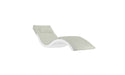 Ledge Lounger Signature Chaise Cushion With Pillow — STD Fabric - 4651 Silver