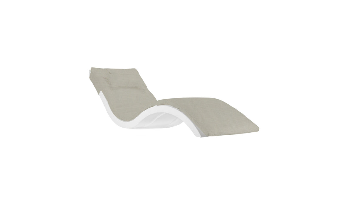 Ledge Lounger Signature Chaise Cushion With Pillow — STD Fabric - 4630 Cadet Grey