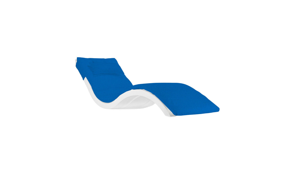 Ledge Lounger Signature Chaise Cushion With Pillow — STD Fabric - 4601 Pacific Blue