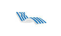 Ledge Lounger Signature Chaise Cushion With Pillow — STD Fabric - BSA Blue Stripe