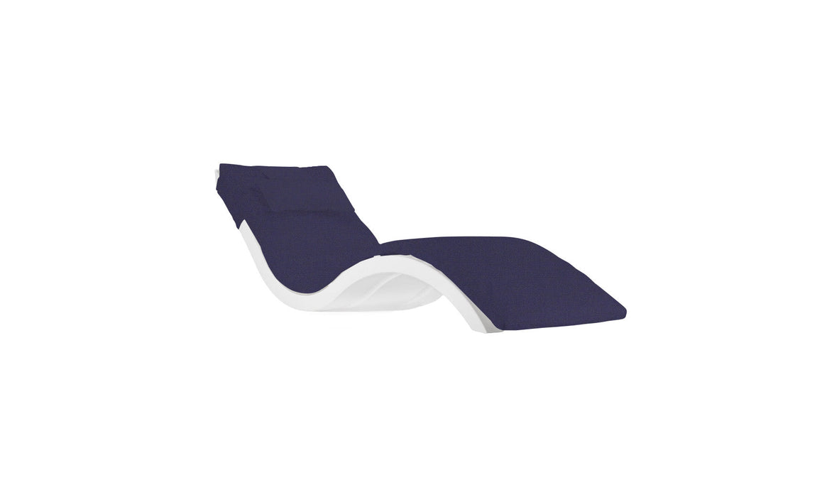 Ledge Lounger Signature Chaise Cushion With Pillow — STD Fabric - 4646 Captain Navy