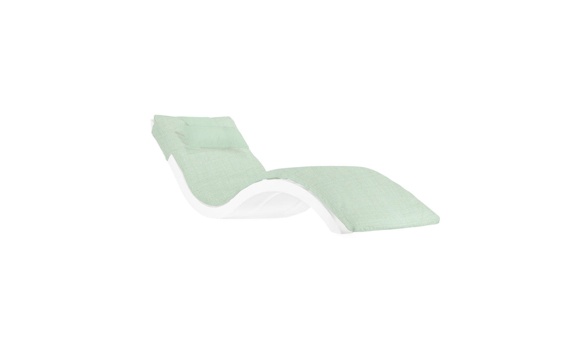 Ledge Lounger Signature Chaise Cushion With Pillow — STD Fabric - 4664 Sea