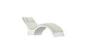 Ledge Lounger Signature Chaise Deep Cushion With Pillow — Standard Fabric-4651 Silver