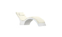 Ledge Lounger Signature Chaise Deep Cushion With Pillow — Standard Fabric-4642 Oyster