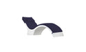Ledge Lounger Signature Chaise Deep Cushion With Pillow — Standard Fabric-4646 Captain Navy