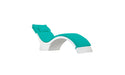 Ledge Lounger Signature Chaise Deep Cushion With Pillow — Standard Fabric-4612 Aruba