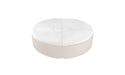Ledge Lounger Signature 6' Round Sunbed Five Piece with Hole — Cloud Base-4634 White Fabric