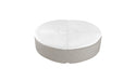 Ledge Lounger Signature 6' Round Sunbed Five Piece with Hole — Sandstone Base-4634 White Fabric