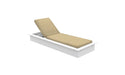 Ledge Lounger Echo Chaise — White Base-4633 Linen Fabric