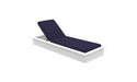 Ledge Lounger Echo Chaise — White Base-4646 Captain Navy Fabric