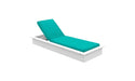 Ledge Lounger Echo Chaise — White Base-4612 Aruba Fabric