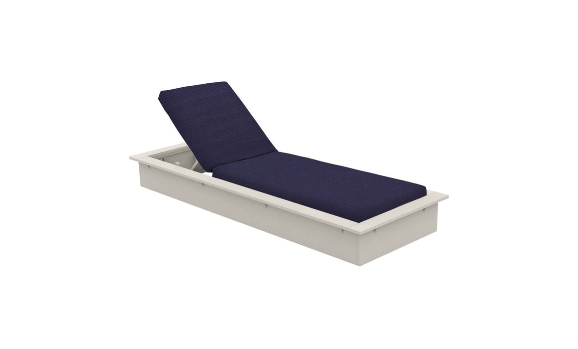 Ledge Lounger Echo Chaise — Cloud Base-4646 Captain Navy Fabric