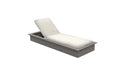 Ledge Lounger Echo Chaise — Gray Base-4634 White Fabric
