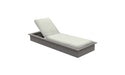 Ledge Lounger Echo Chaise — Gray Base-4651 Silver Fabric