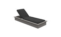 Ledge Lounger Echo Chaise — Gray Base-4608 Black Fabric